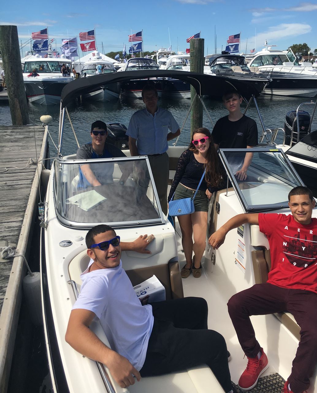 Students Enjoy Free Boat Ride